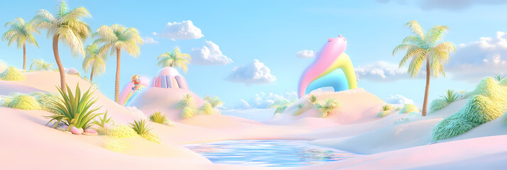 Dreamlike Pastel Abstract Art: Anime Manga Style Inspiration