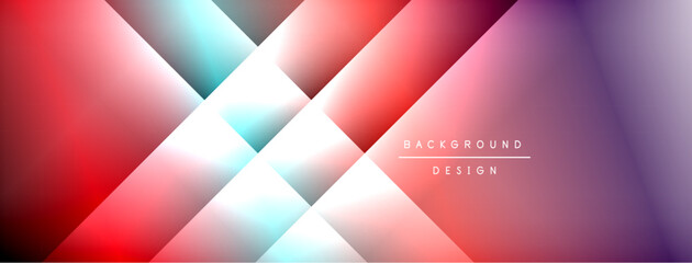 Colorful gradient with lines made of shadow and light. Creative background