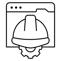 Modern design icon of labor management