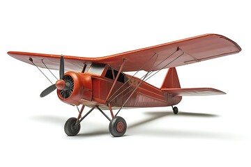 model airplane isolated on white background