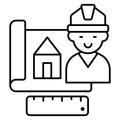 Premium download icon of blueprint