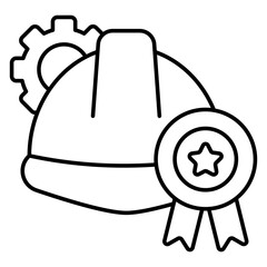 Modern design icon of labor management