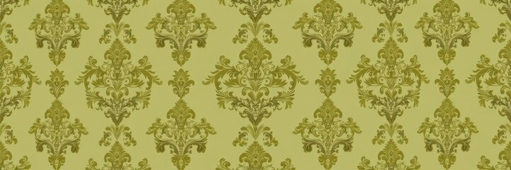 Fototapeta premium Elegant vintage damask wallpaper design in rich colors and ornate motifs, vintage wallpaper, pattern