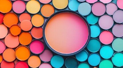 Colorful Makeup Palette  Blush  Eyeshadow  Cosmetics Background