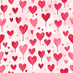 Cute Valentine’s Day Pattern: Hearts, Love, and Seamless Design