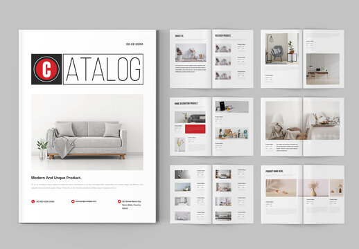 Modern Furniture Catalog Design