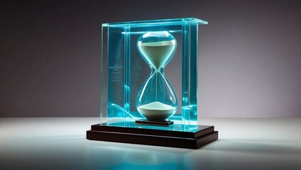 Hourglass Floating in Air