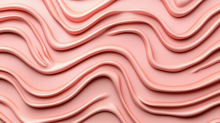 Fototapeta premium Smooth and Glossy Abstract Texture with Wavy Lines and Soft Colors