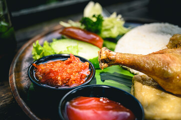 Plat au restaurant à Bali, Indonésie