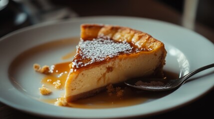 Scrumptious Caramel Cheesecake Slice