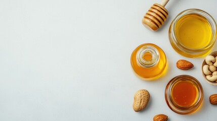 Obraz premium Eco-Friendly Packaging for Natural Honey and Nuts