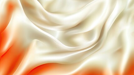 Obraz premium Smooth gradient background transitioning from soft beige to warm orange, featuring a subtle blur effect in modern vector style