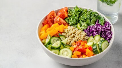 Fresh and Clean Minimalistic Meal Bowl Arrangement
