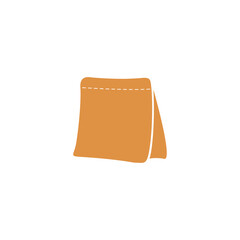 coffee pouch packaging vector icon