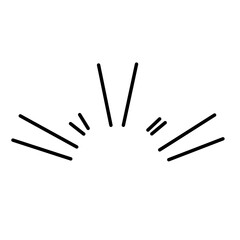 Doodle line sparkles and rays. Hand drawn explosions  sun bursts  confetti  decorative elements. Celebrating splash sketches. Comic book style.