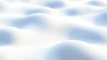 Obraz premium Serene White Snowy Landscape with Soft, Curved Snow Drifts