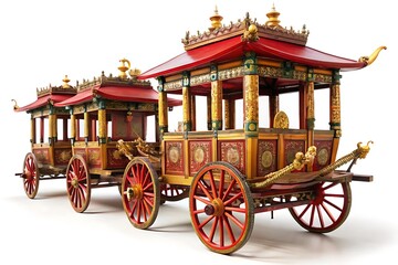wooden horse carriage