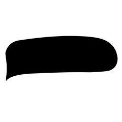 black abstract   place for text. Simple Rectangular abstractvector freeforms isolated on transparent background.