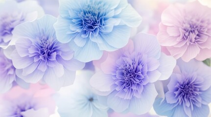 Primer plano de delicadas flores de hortensia azul