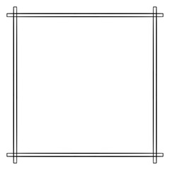 drawing of black square frame