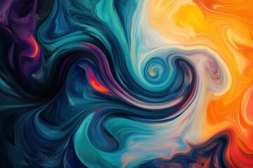 Obraz premium Mesmerizing Abstract Art in Vibrant Colors