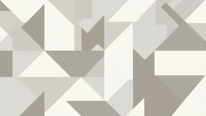 Geometric abstract design with overlapping light gray and white triangles, forming a textured, minimalist polygonal pattern with a soft, neutral, and calming aesthetic.