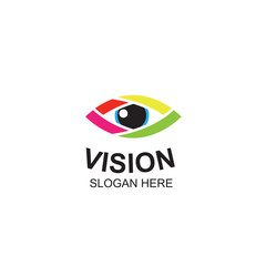 Eye tech logo design. Global vision logotype design graphic symbol icon vector.