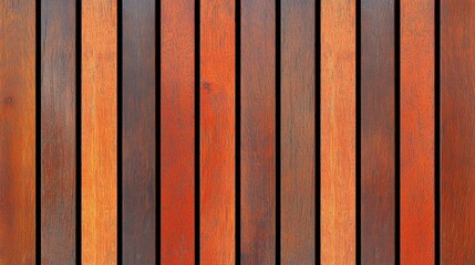 Obraz premium Richly Colored Wooden Planks in Vertical Stacked Arrangement