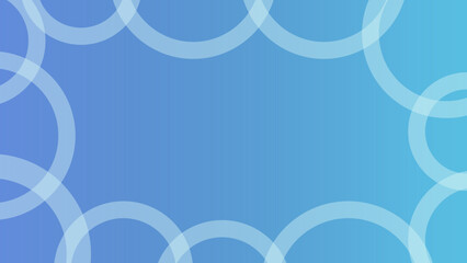 Blue gradient background with fading white circles. background illustration