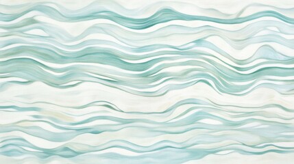 Obraz premium Gentle waves of light teal, aquamarine, and pearl white intertwine, forming an abstract and soothing water-inspired pattern reminiscent of rippling streams under a calm breeze.