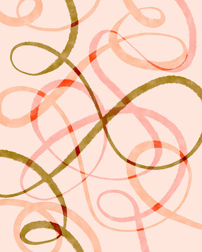 Artistic swirls on background