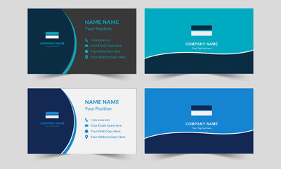 Creative Business Card with Premium Branding. Perfect Business Card for identity. Elegant Minimal Business Card Design .