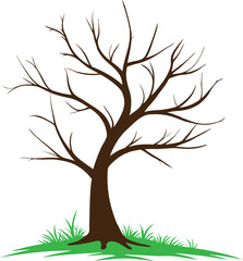 Dead Tree vector art illustration 