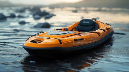 Kayak lifejacket adventure vehicle.