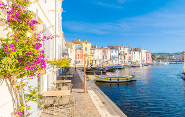 Port de Martigues, la Venise Provençale, dans le sud de la France, en Provence.	