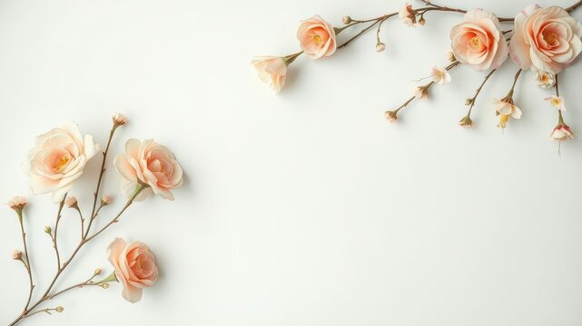 Vintage themed artificial flowers wall background for photography and design projects, style, nostalgia, flowers