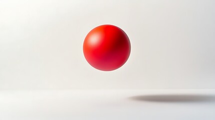 A bouncing ball captured mid-air, representing childhood energy and joy, on a clean white background 