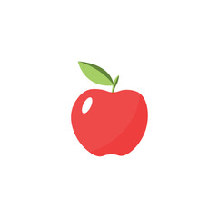 Simple apple vector icon,  apple logo template.