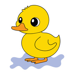 duck yellow cartoon
