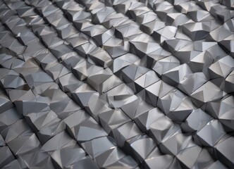 Interlocking gray rhombuses, creating a dynamic visual grid, interlocking, gray art, angles