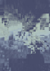 An abstract glitch art texture background image design.