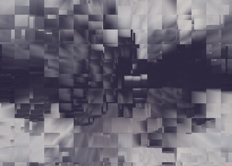 An abstract glitch art texture background image design.