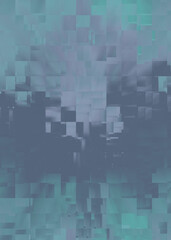 An abstract glitch art texture background image design.