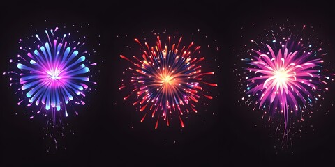 Fototapeta premium fireworks in the night sky