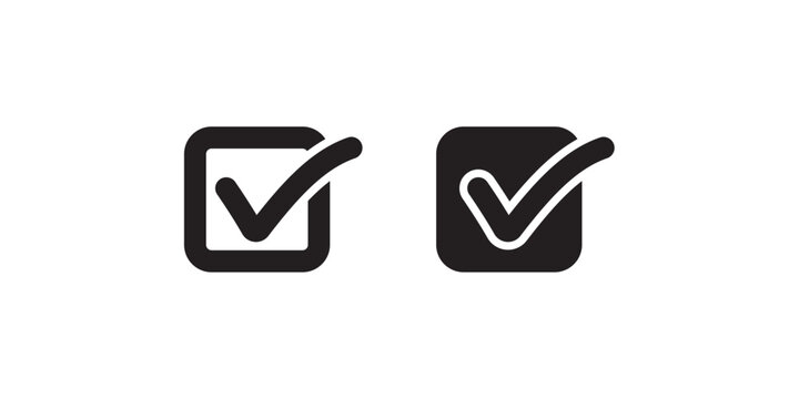 Simple verified icon, Check button icon, varified check mark vector eps.