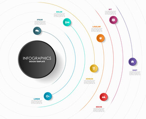 Infographic design template with place for your data. Vector illustration.