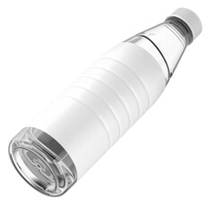 Plastic bottle with water on transparent background