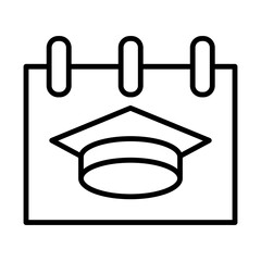 Academic Calendar Icon Design