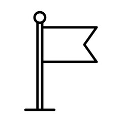 Fototapeta premium School Flag Icon Design