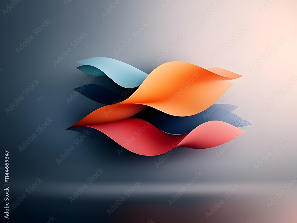 Poster mesmerizing abstract animation exploring the dynamic interplay of a wave packet and a crystalline ob
